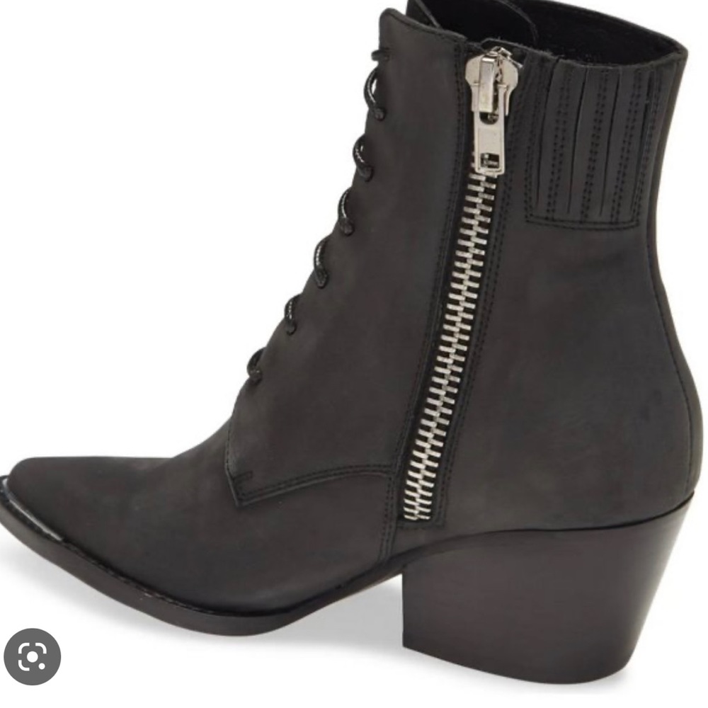 Jeffrey Campbell - Distressed Faded Black Sulli Bootie - Size 9 NWT